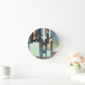 Unbenannt (Öl auf Leinwand) Runde Wanduhr (Zuhause)