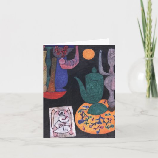 Unbenannt (Stillleben) von Paul Klee, Abstrakte Ku Karte (Vorderseite)