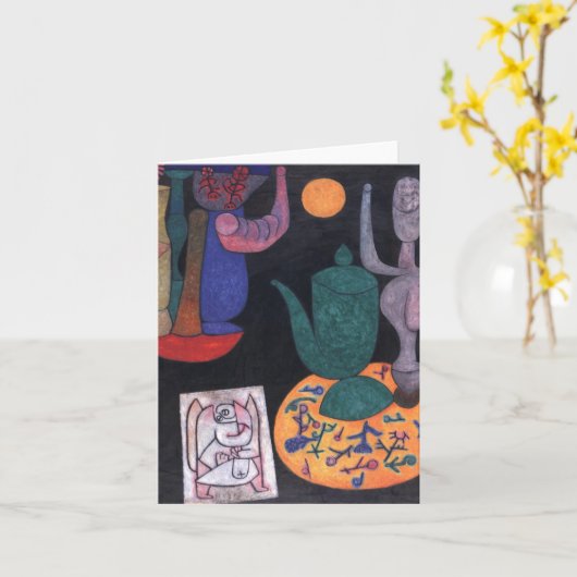 Unbenannt (Stillleben) von Paul Klee, Abstrakte Ku Karte (Gelbe Blume)