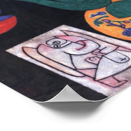 Unbenannt (Stillleben) von Paul Klee, Abstrakte Ku Poster (Ecke)