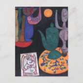 Unbenannt (Stillleben) von Paul Klee, Abstrakte Ku Postkarte (Vorderseite)