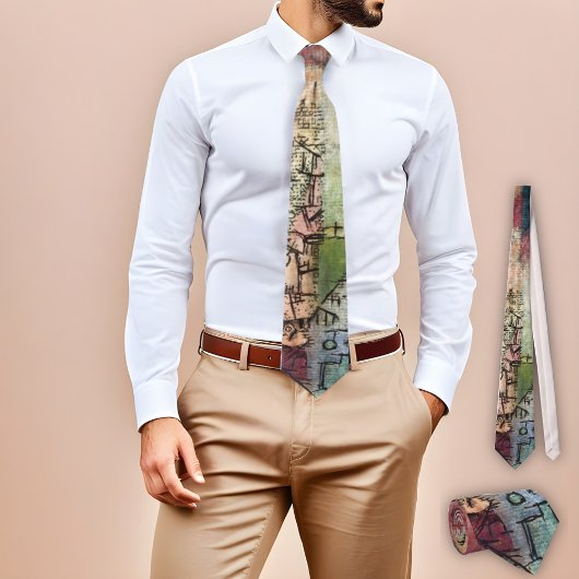 Unbenannt unter dem Titel 2 von Paul Klee, Abstrak Krawatte