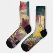 Unbenannt unter dem Titel 2 von Paul Klee, Abstrak Socken (Linkes Detail)