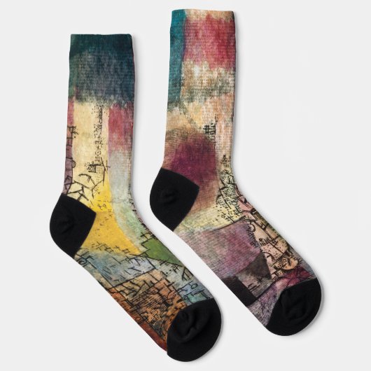 Unbenannt unter dem Titel 2 von Paul Klee, Abstrak Socken (Rechts)