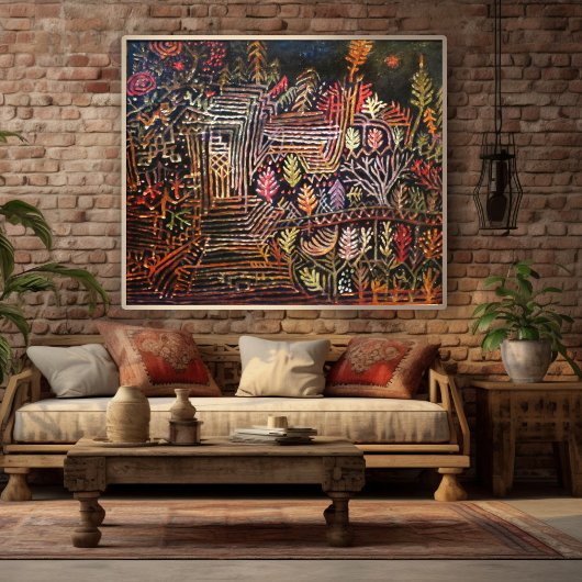 Unbenannt (Wiederaufbau) von Paul Klee 1926 Poster