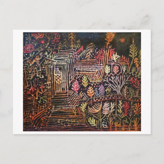 Unbenannt (Wiederaufbau) von Paul Klee 1926 Postkarte (Vorderseite)
