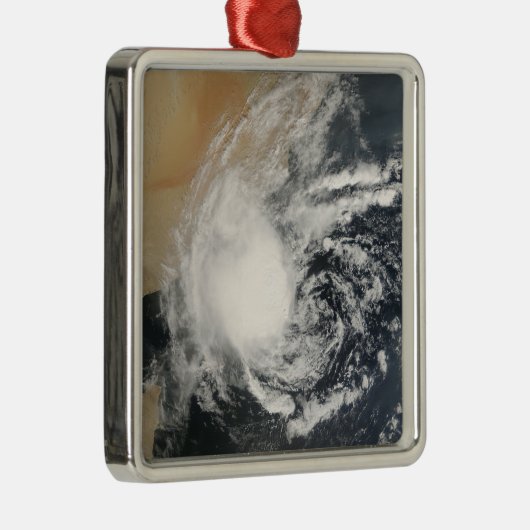 Unbenannter tropischer Zyklon Silbernes Ornament (Rechts)