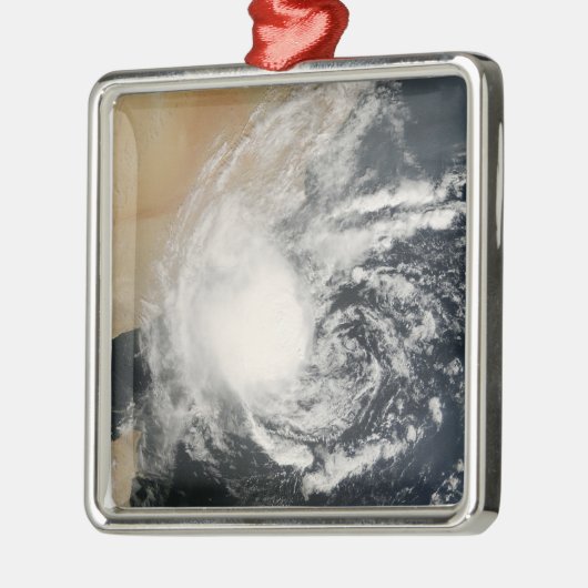 Unbenannter tropischer Zyklon Silbernes Ornament (Links)