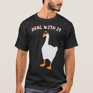 Unbenanntes Lustiges Gänse Spiel Meme Komm Damit K T-Shirt