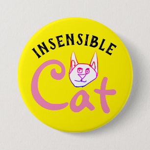 unberechenbare Katze Button