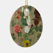 Unberechtigt (Blumen) (Öl an Bord) Keramikornament (Rechts)