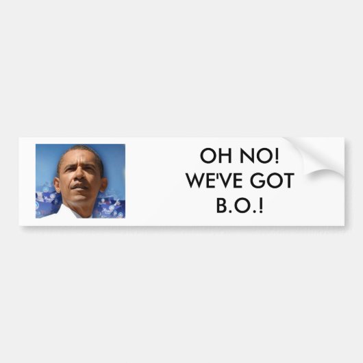 Unberechtigt, OH- NEIN! WIR haben B.O.! Autoaufkleber (Vorne)