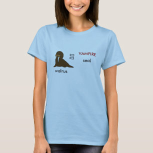 Unberechtigt, Walroß, VAMPIRE, Siegel T-Shirt