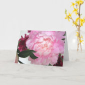 Unberechtigte Pfingstrosen-Gruß-Karte Karte (Gelbe Blume)