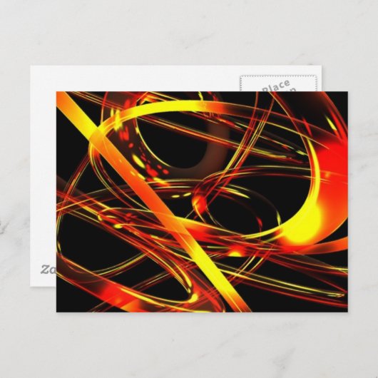 Unberechtigte Postkarte (Vorne/Hinten)