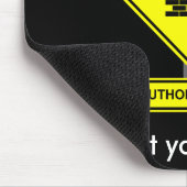 Unberechtigter Zugriff Mousepad (Ecke)