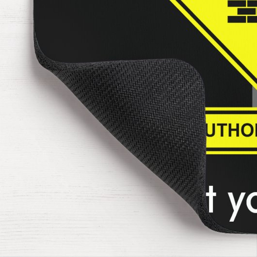 Unberechtigter Zugriff Mousepad (Ecke)