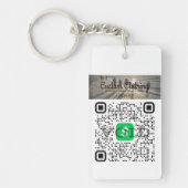 Unberührbare Transaktionen leicht gemacht - QR-Cod Schlüsselanhänger (Vorderseite)
