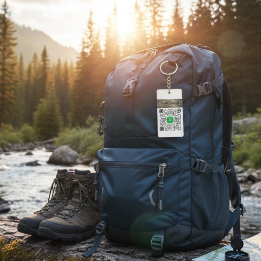 Unberührbare Transaktionen leicht gemacht - QR-Cod Schlüsselanhänger