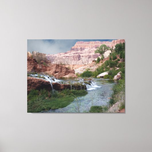 Unberührte Wasserfall Kunstdruckerei auf Leinwand (Vorderseite)