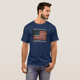 Unbeschämt AMERICAN Flag T-Shirt