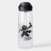 Unbesiegbare Ninja-Kids | 725ml Trinkflasche (Rückseite)