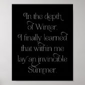 Unbesiegbare Sommer Inspiration Kunst drucken Poster (Vorne)