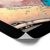 unbesiegbarer Cartoon Poster (Ecke)