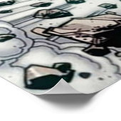 unbesiegbarer Comic Poster (Ecke)