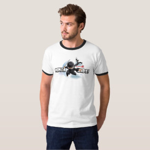 Unbesiegbarer Ninja-Kids Männer-Ringer T-Shirt