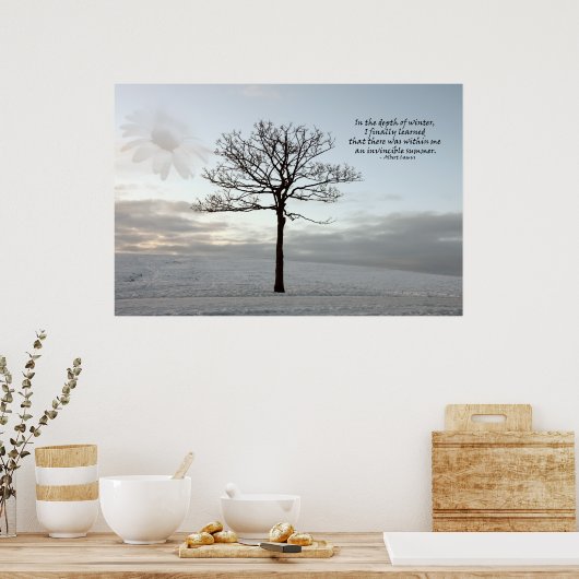 Unbesiegbarer Sommer - Licht im dunklen Winter Poster (Küche)