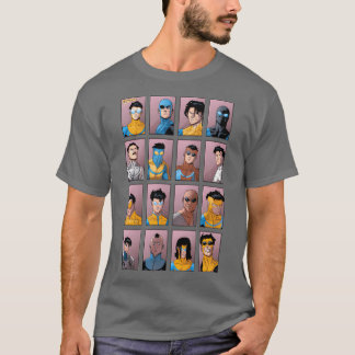Unbesiegbarer Varianten-Junge Retro T-Shirt