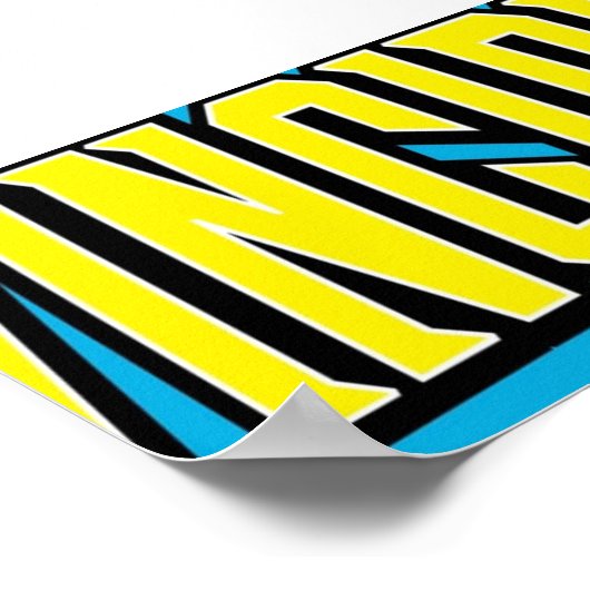 Unbesiegbares Logo Poster (Ecke)