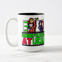 Unbesiegt bei der Tasse der Logos von Lokalen