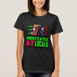 Unbesiegt beim lokalen Individuelle Name/Nummer-Sh T-Shirt