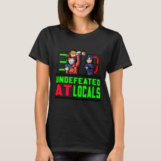 Unbesiegt beim lokalen Individuelle Name/Nummer-Sh T-Shirt