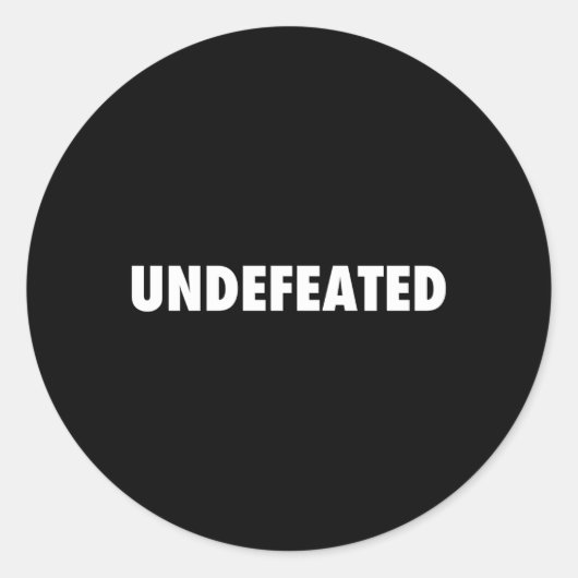 Unbesiegt die Champions die beste Nummer eins 1 Runder Aufkleber (Vorderseite)