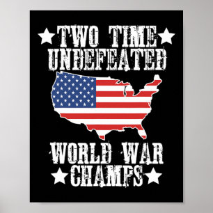 Unbesiegte Champions U des Zweiten Weltkriegs Poster