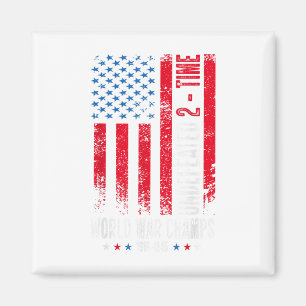 Unbesiegte Weltkriegsmeister Patriotic 4. O Magnet