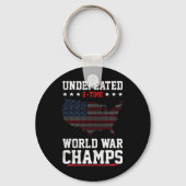 Unbesiegte Weltkriegsmeister Patriotic 4. O Schlüsselanhänger (Vorderseite)