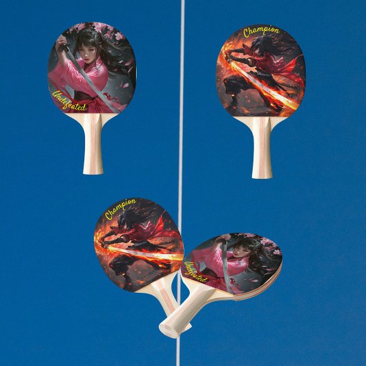 Unbesiegter Champion Tischtennis Schläger