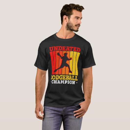 Unbesiegter Dodgeball Champion Duck Dip Dodgeb T-Shirt (Vorne ganz)