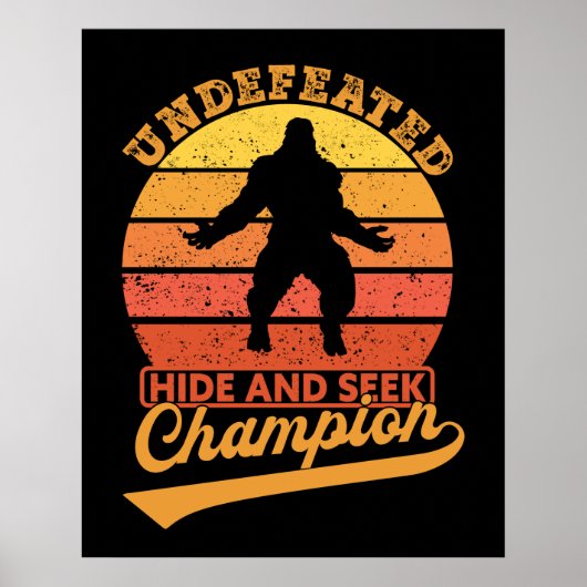 Unbesiegter Hide und Seek Champion Poster (Vorne)