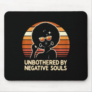Unbesonnen von negativen Soulen Juneteenth Black W Mousepad