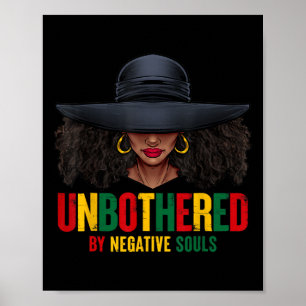 Unbesonnen von negativen Soulen Juneteenth Black W Poster