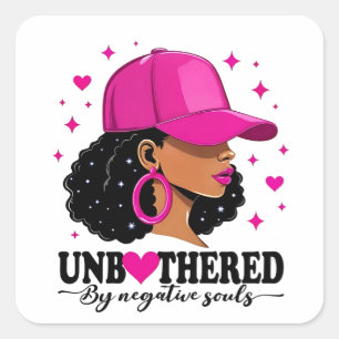 Unbesonnen von Negavitve Souls Juneteenth Black Quadratischer Aufkleber