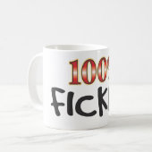 Unbeständige 100 Prozent Kaffeetasse (Vorderseite Links)