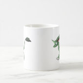 Unbestimmtes Geschöpf mit Einhorn-Horn Kaffeetasse (Mittel)