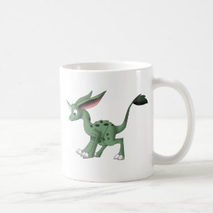 Unbestimmtes Geschöpf mit Einhorn-Horn Kaffeetasse