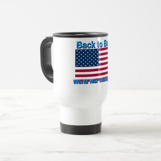 Unbestritten zurück zu hinterem Weltkrieg verficht Reisebecher (Vorderseite Links)